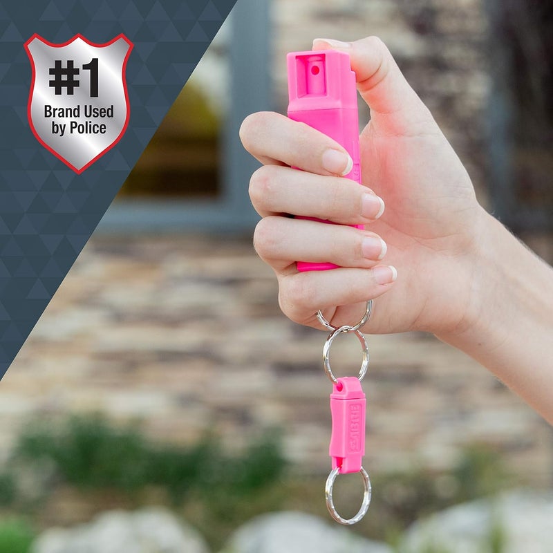 sabre Campus Safety Pepper Gel with Quick Release Key Ring, Protect Against Multiple Threats with 3X longer spray time, Gel is Safer, Ergonomic Finger Grip - Image 5